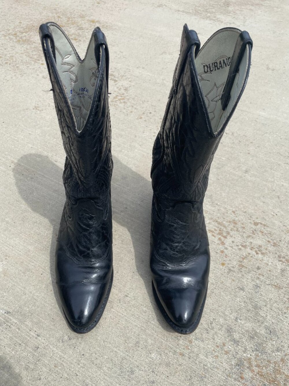 Men's Durango Dress Boots Size 8 (fit tight for an 8) Black